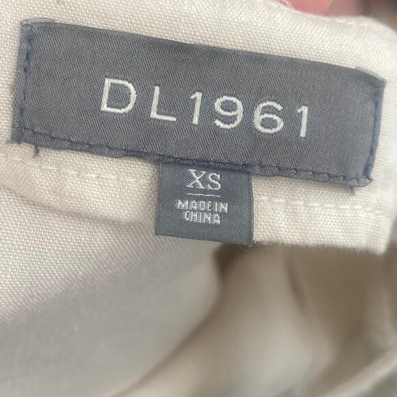 DL1961 Lexia Linen Midi Dress Tie Belted Sleeveless Button Down Cream Womens XS - Picture 8 of 11